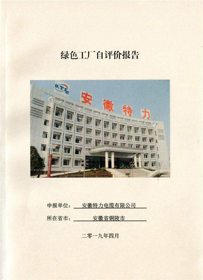 2019年安徽特力電纜有限公司國家級(jí)綠色工廠自評(píng)價(jià)報(bào)告.jpg
